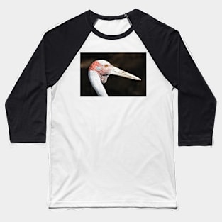 Brolga Portrait Baseball T-Shirt